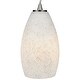 preview thumbnail 5 of 7, Access Lighting Champagne Steel Integrated LED Cord Pendant, White Stone Shade