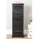 preview thumbnail 1 of 2, SAFAVIEH Sarina Black Storage 5-drawer Cabinet - 16.5" x 12.6" x 46.5"