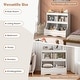 preview thumbnail 31 of 30, Costway Toy Storage Organizer for Toys & Books 4-Cubby Kids Bookcase - See Details