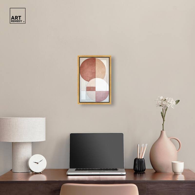 Modernist Circles I Canvas by Art Remedy