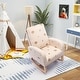 preview thumbnail 48 of 52, Nursery Rocking Chair High Back Accent Rocker for Living Room