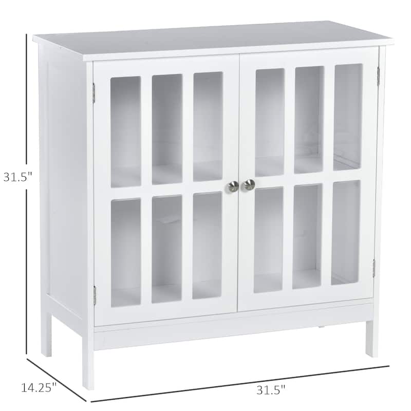 Kleankin Storage Sideboard Buffet Cabinet Credenza - 31.5"x14.25"x31.5"