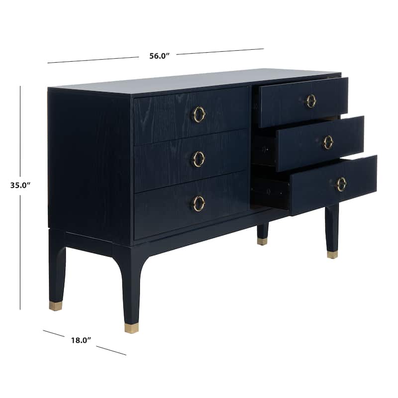 SAFAVIEH Couture Bryann 6 Drawer Contemporary Dresser