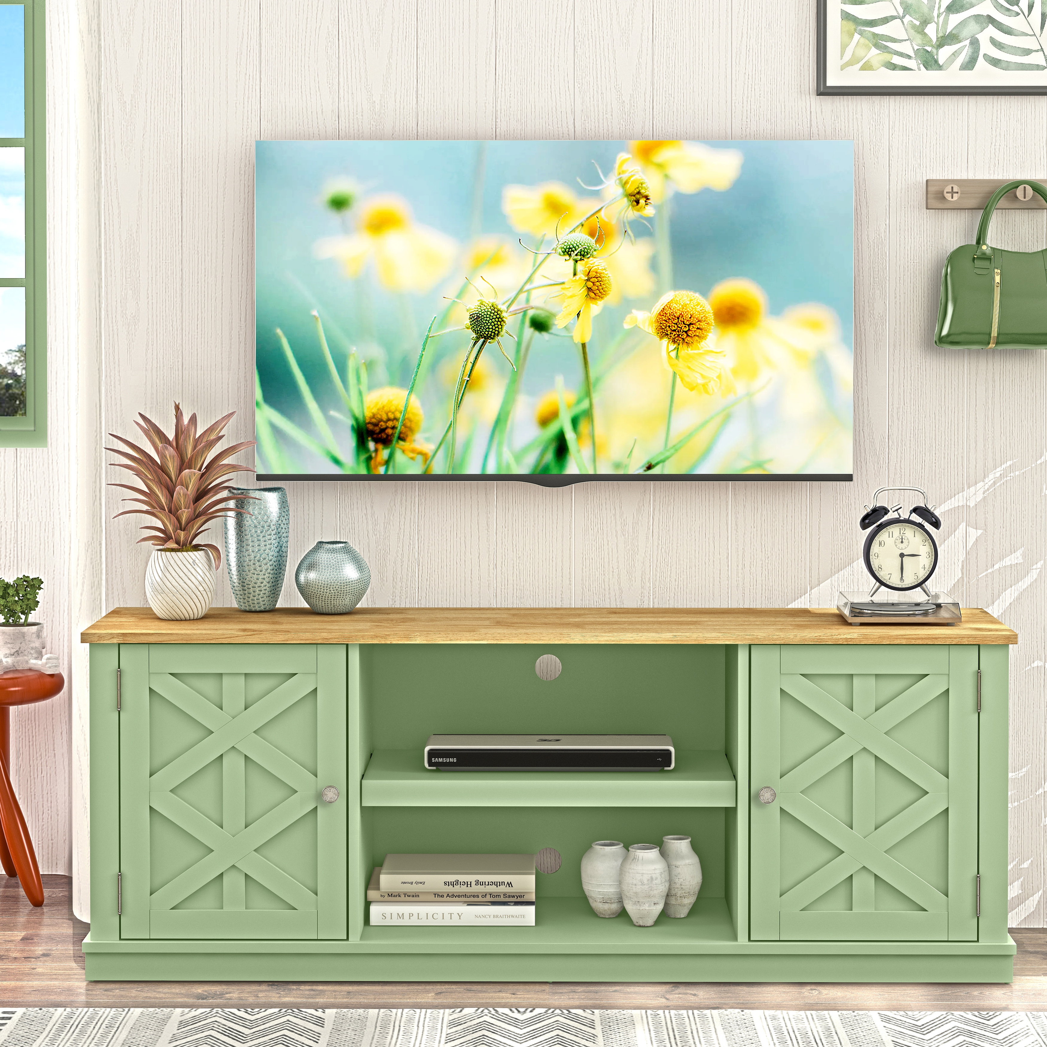 Green store entertainment center