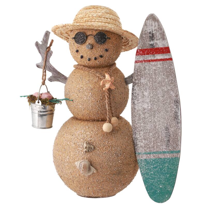13" Sand Seashore Dude Snowman