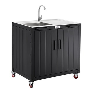 FEASTO KT2435D Stainless Steel Outdoor Kitchen Series Counter Freestanding Sink Station