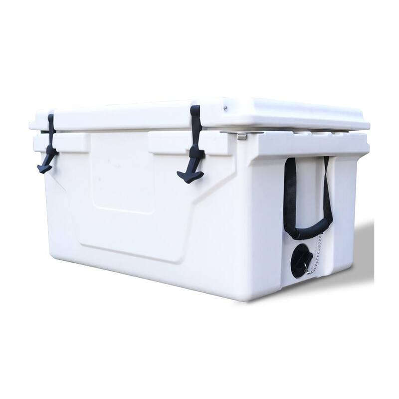 White outdoor Camping Picnic Fishing portable cooler 65QT Portable Insulated Cooler Box - White