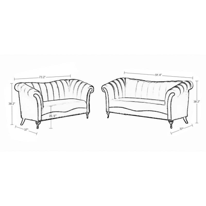 Rennick 2 Piece Standard Living Room Set