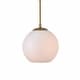 preview thumbnail 10 of 9, Elegant Lighting Baxter Single Light 8" Wide Mini Pendant with Frosted