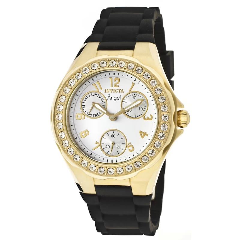 Invicta Women's 1643 Angel Quartz Multifunction White Dial Watch