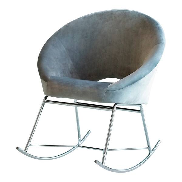 Shop Silver Orchid Helin Upholstered Rocking Chair Overstock 31684150