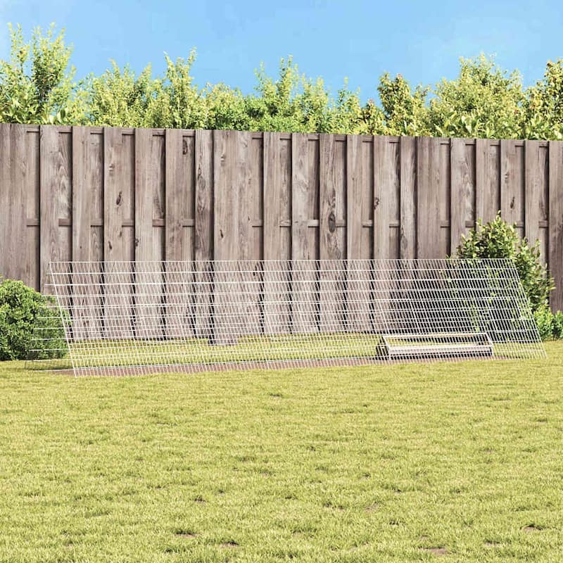 vidaXL Chicken Cage Silver in Galvanised Steel - Silver-170.87