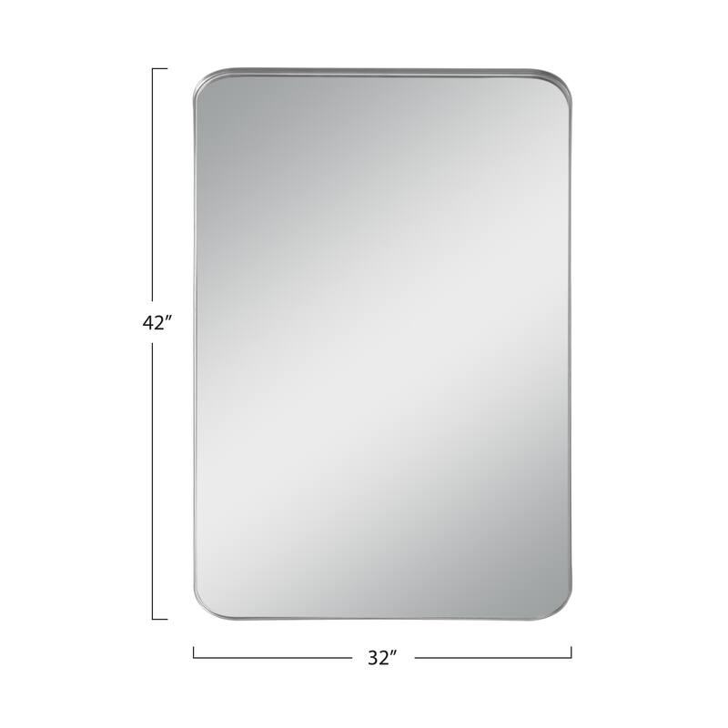 Modern Aluminum Alloy Wall-mounted Rectangular/Arched Deep Mirror