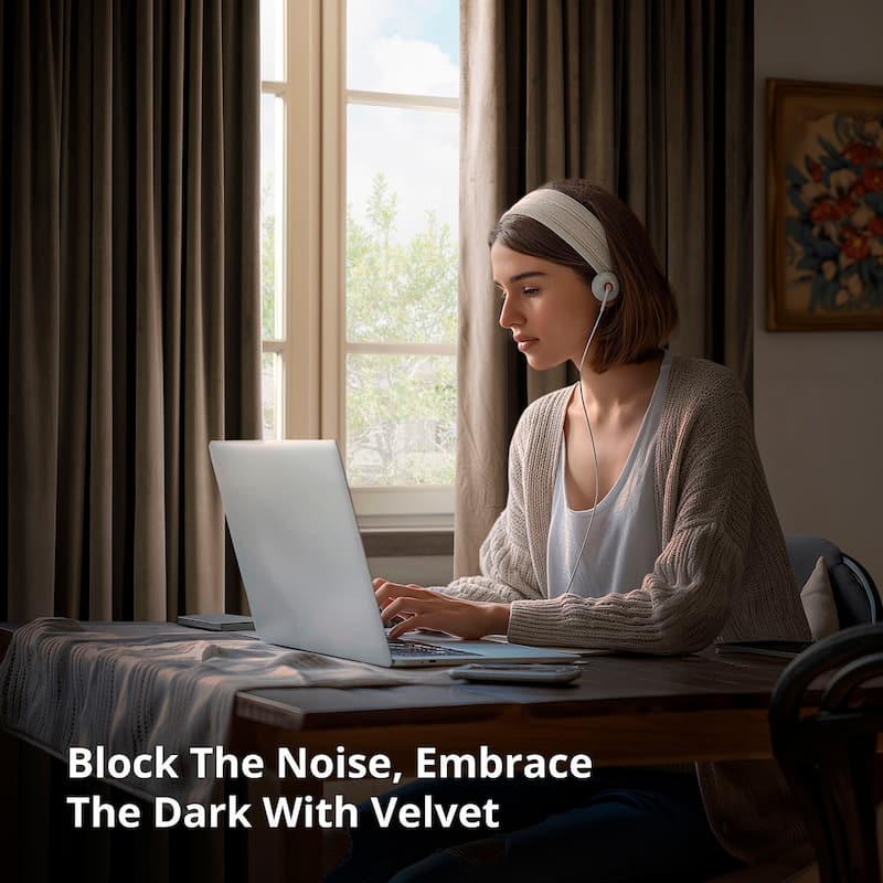 Exclusive Fabrics Signature Java Blackout Velvet Curtain (1 Panel)