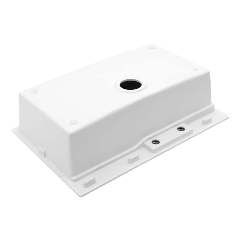 33" Drop-In Single Bowl Quartz Kitchen Sink with Pull-Out Faucet - 33'' x 22'' x 10''