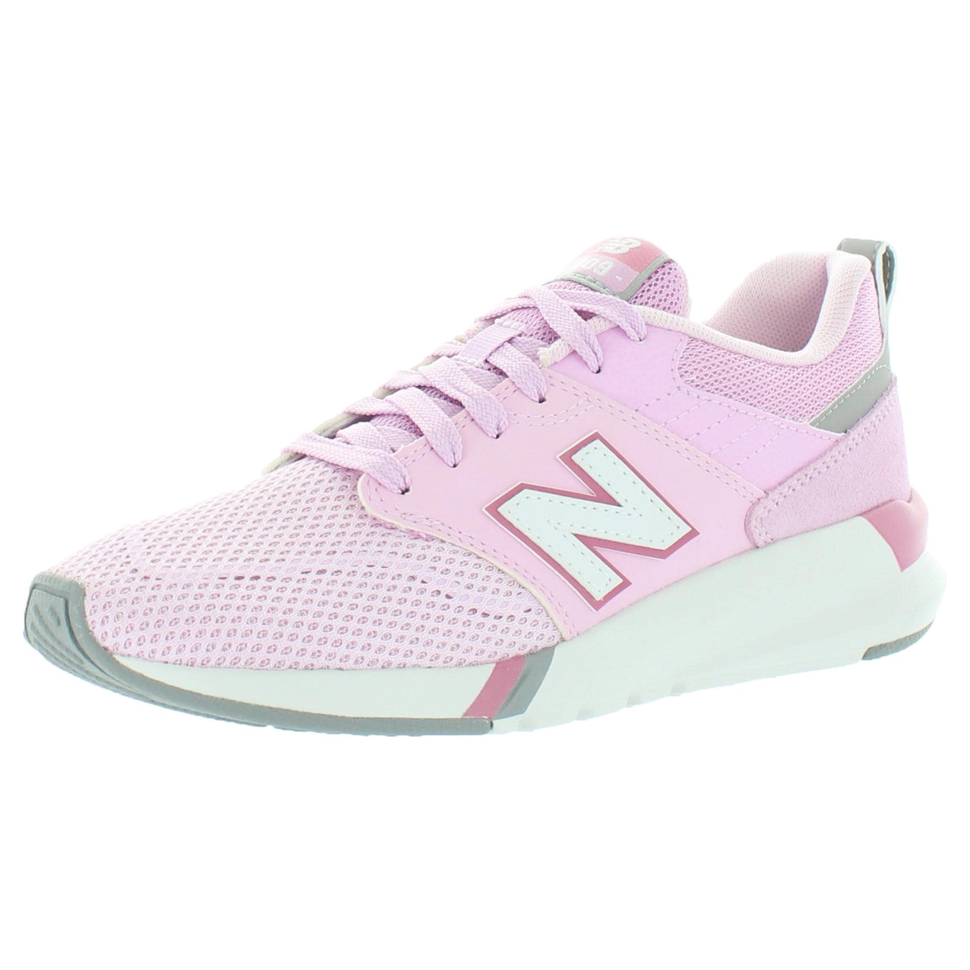 pink and gray new balance shoes