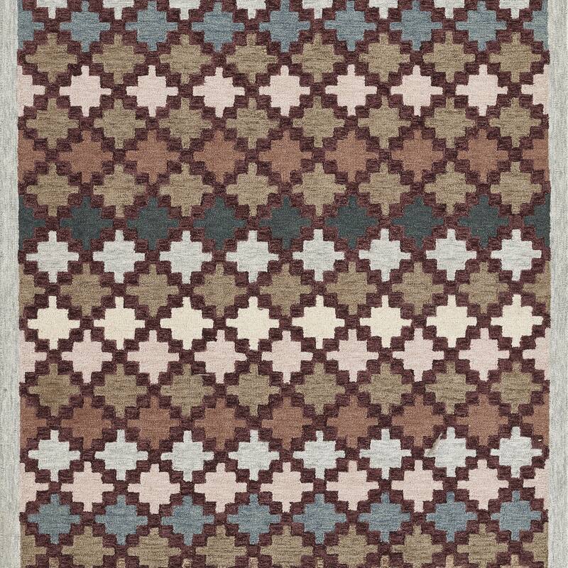 Erin Gates by Momeni Abbott Diamond Trellis Hand Tufted Wool Area Rug