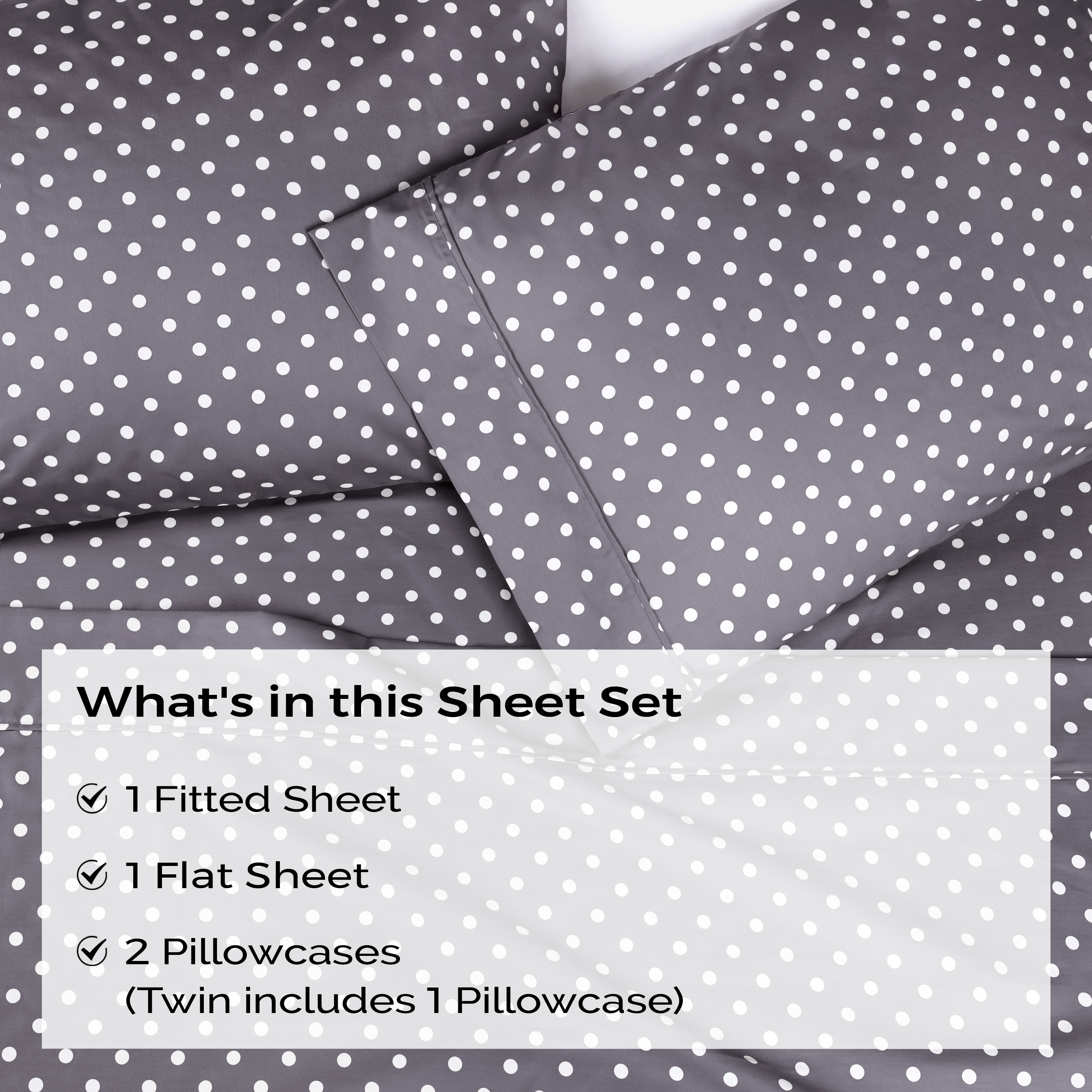 Black polka dot pillowcases online