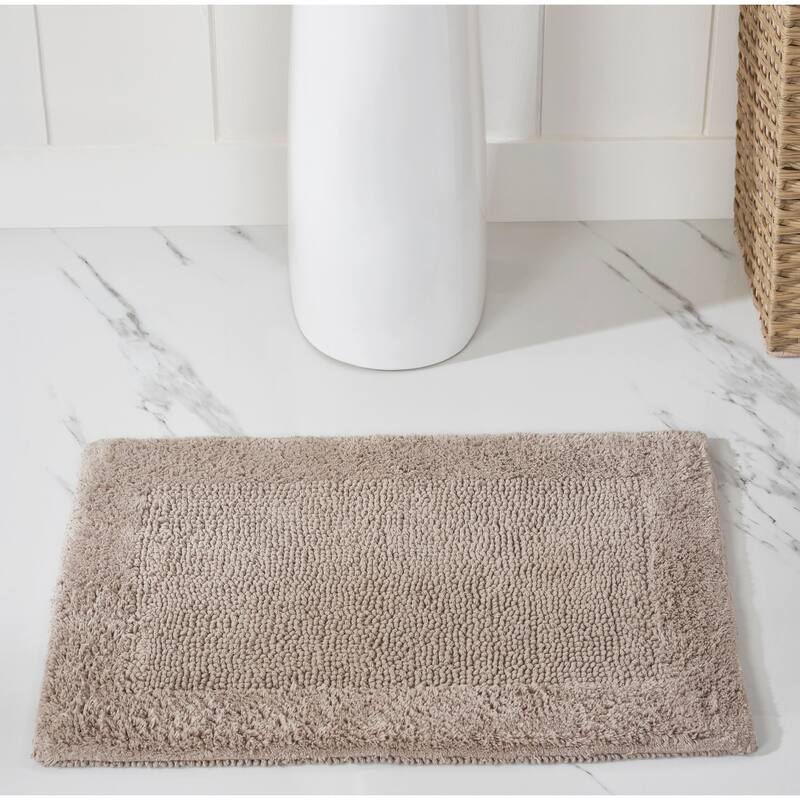 Better Trends Bath Rugs 100% Cotton Soft Water Absorbent Chenille Bathroom Rug for Shower, Sink Mats Edge Collection
