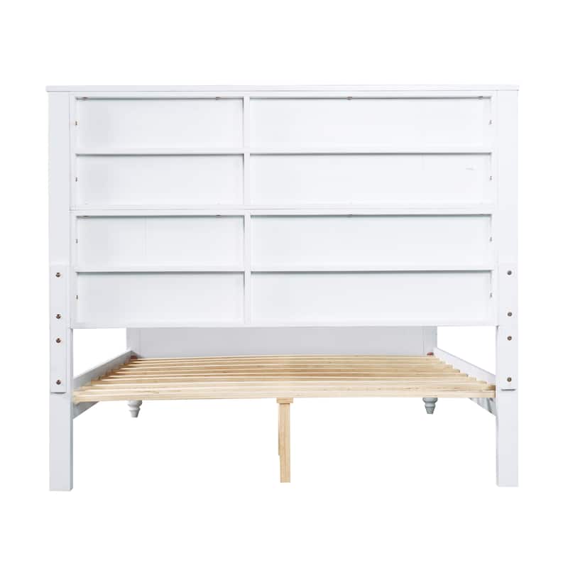 Christopher Knight Home - Modern Wooden Bed Frame with Headboard and Footboard