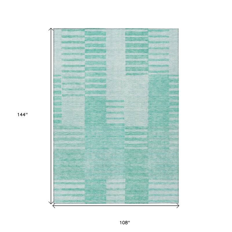 HomeRoots Striped Transitional Rectangle Outdoor Rug