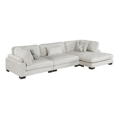 Abbeville Microfiber 3-Piece Modular Sectional with Chaise