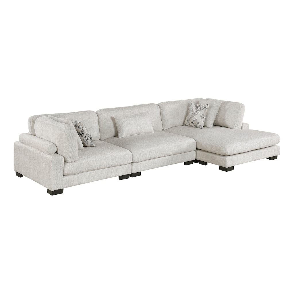 Abbeville Microfiber 3-Piece Modular Sectional with Chaise