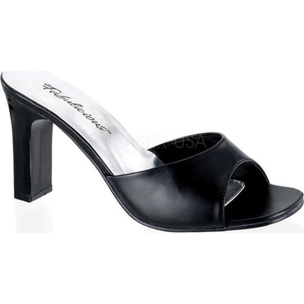 Fabulicious Women's Romance 301-2 Slide Sandal Black PU. Opens flyout.