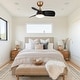 preview thumbnail 20 of 33, 28" Black Modern Dimmable LED Ceiling Fan with Light and Remote
