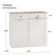 preview thumbnail 9 of 8, Lucinda Two-Compartment Tilt-Out Laundry Trash Cabinet
