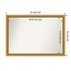 preview thumbnail 122 of 191, Wall Mirror Choose Your Custom Size - Extra Large, Townhouse Gold Wood Outer Size: 50 x 35 in