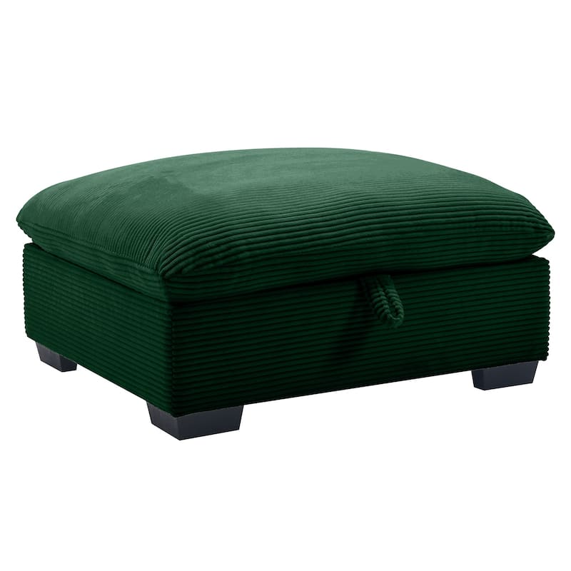 Corduroy Fabric Ottomans Footrest to Combine with 2 Seater Sofa, 3 Seater Sofa and 4 Seater Sofa
