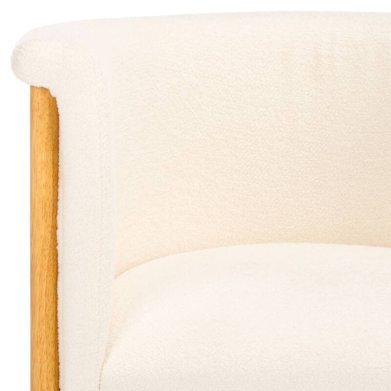 SAFAVIEH Couture Katemarie Mid-Century Modern Arm Chair (Fully Assembled) - 24"W x 21"D x 28"H