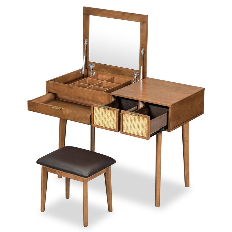 Classic Wooden Makeup Dresser Set