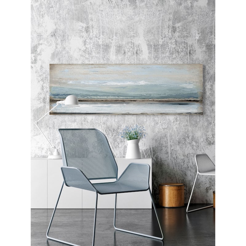 'Rolling Waves' Painting Print on Wrapped Canvas
