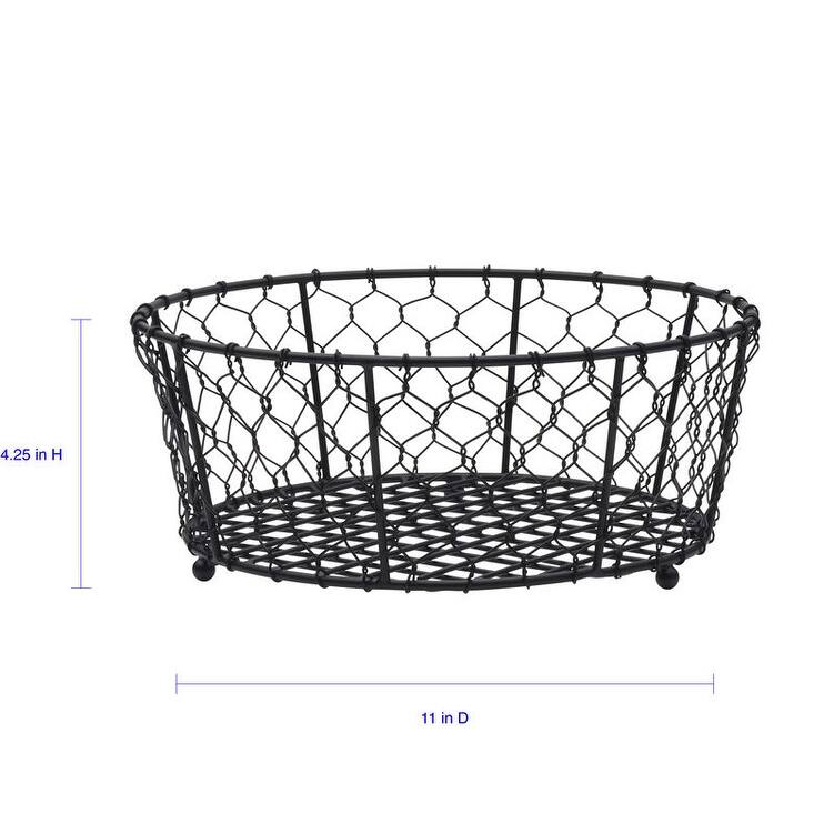 Gourmet Basics by Mikasa Farmers Market Fruit Storage Basket - 11" x 4.3"