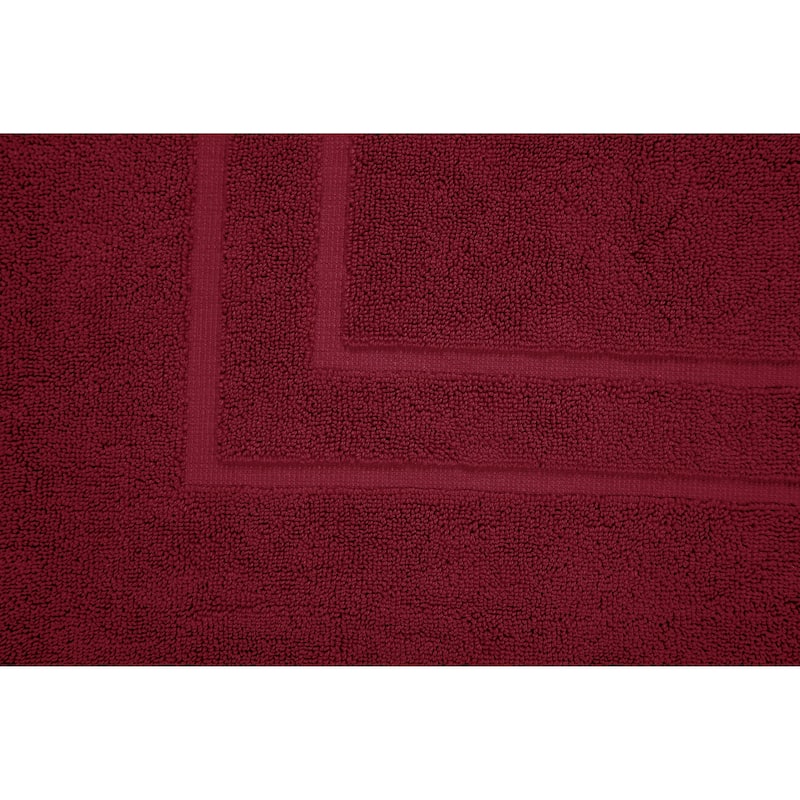 Cotton Terry Absorbent 900 GSM Cotton Bath Mat - (Set of 2)