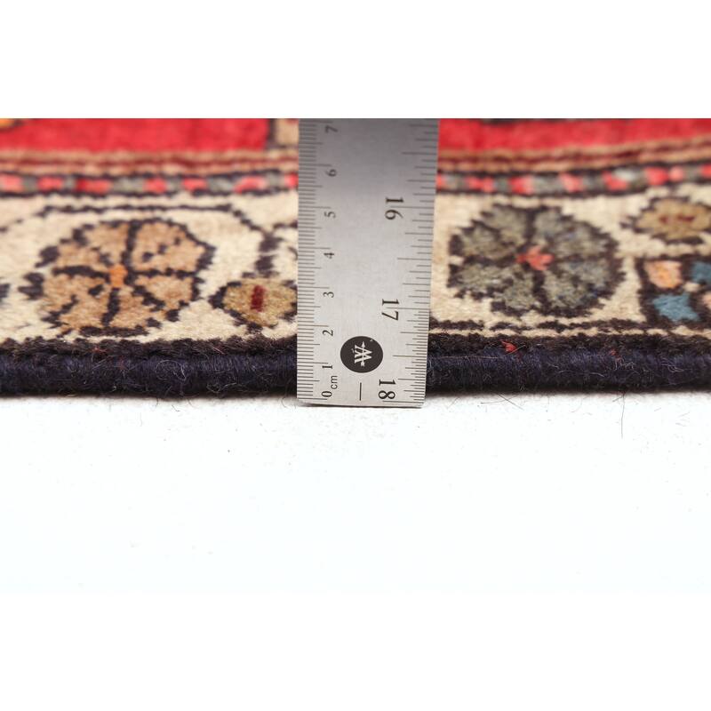 ECARPETGALLERY Hand-knotted Anatolian Vintage Red Wool Rug - 3'11 x 9'11