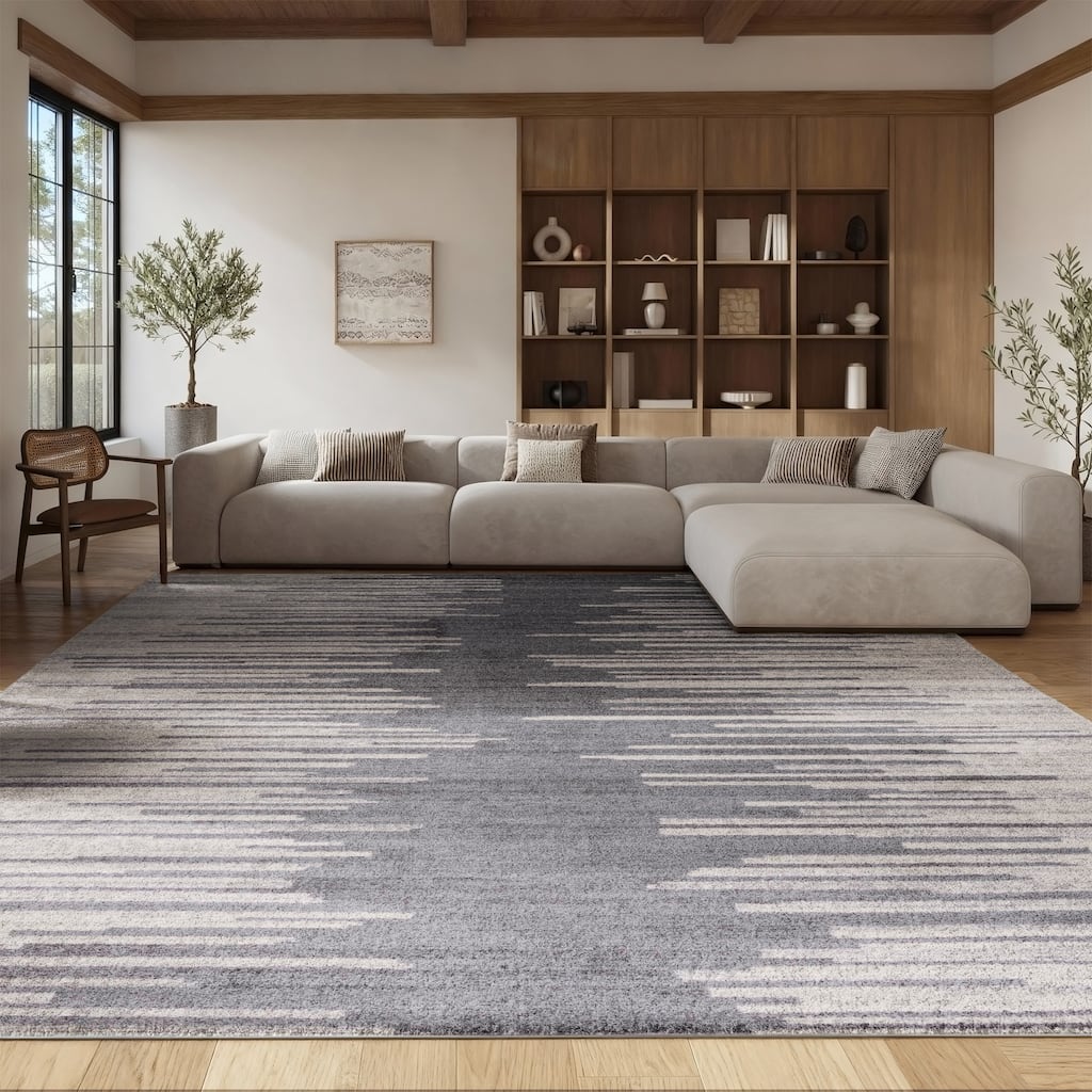 SAFAVIEH Tulum Louvenia Abstract Stripe Rug