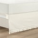 preview thumbnail 6 of 10, Lush Decor Boho Fringe 15-Inch Tailored Drop Easy Fit Bedskirt