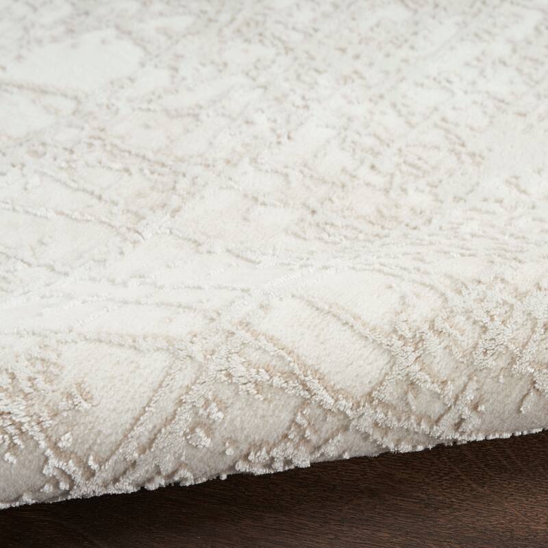 Nourison Home Texture Indoor only Cream / Ivory Abstract Area Rug