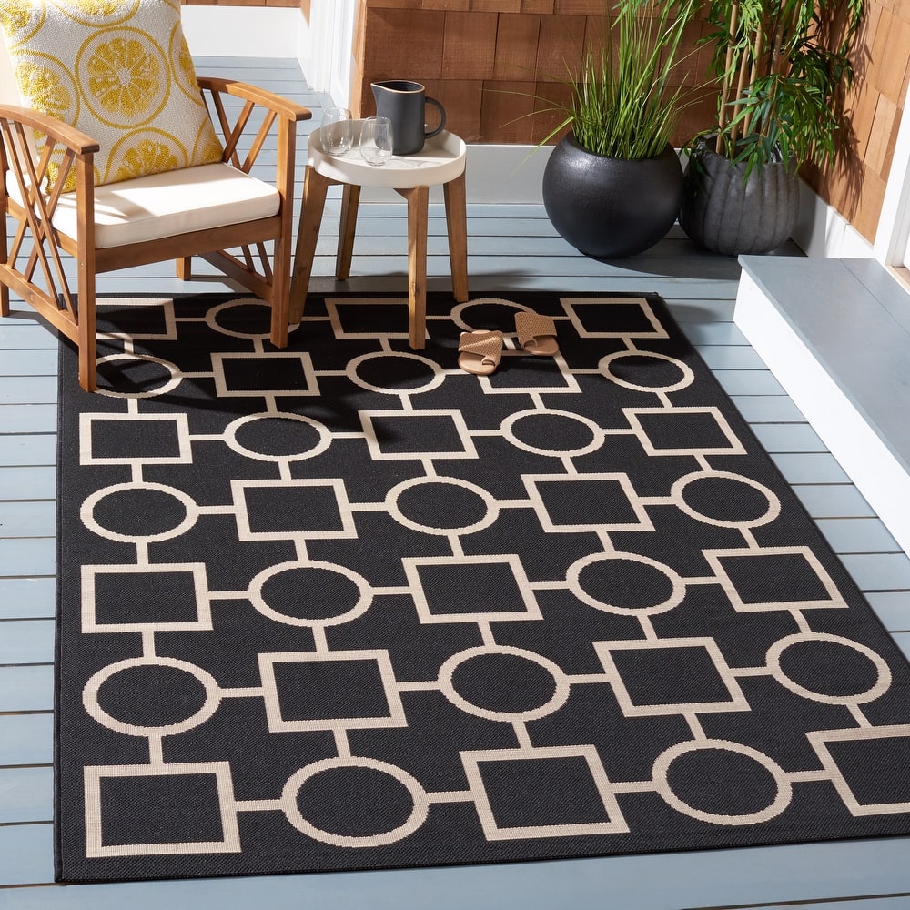 SAFAVIEH Courtyard Sharlene Indoor/ Outdoor Waterproof Patio Backyard Rug