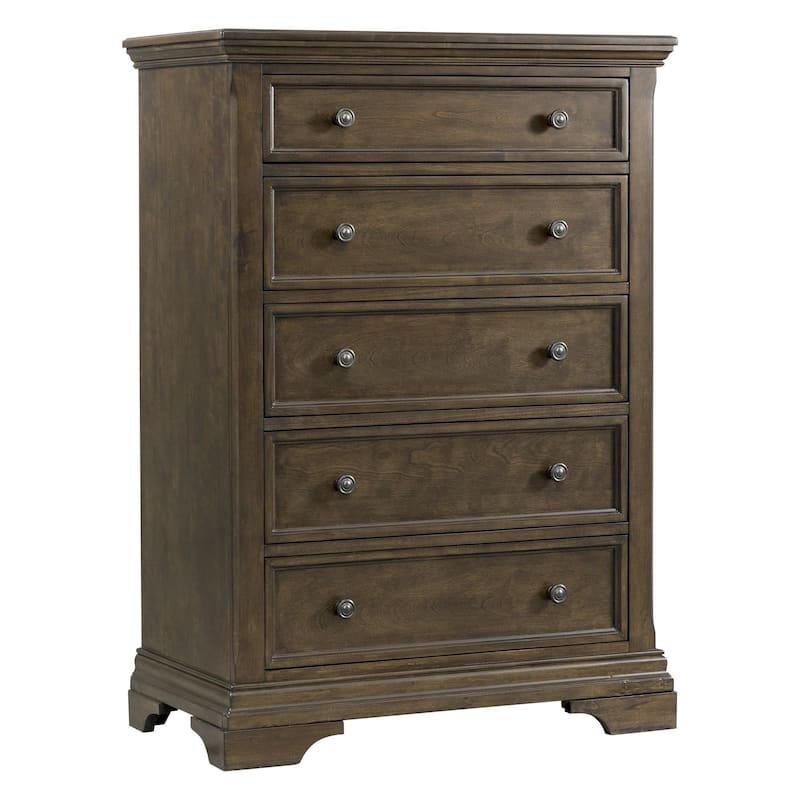 Olivia 5-Drawer Chest - Rosewood