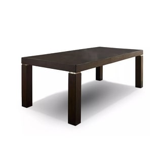 Wooden Dining Table with Expandable Leaf Design in Dark Walnut - Bed ...