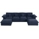 preview thumbnail 29 of 40, 6 - Piece Chenille Sectional