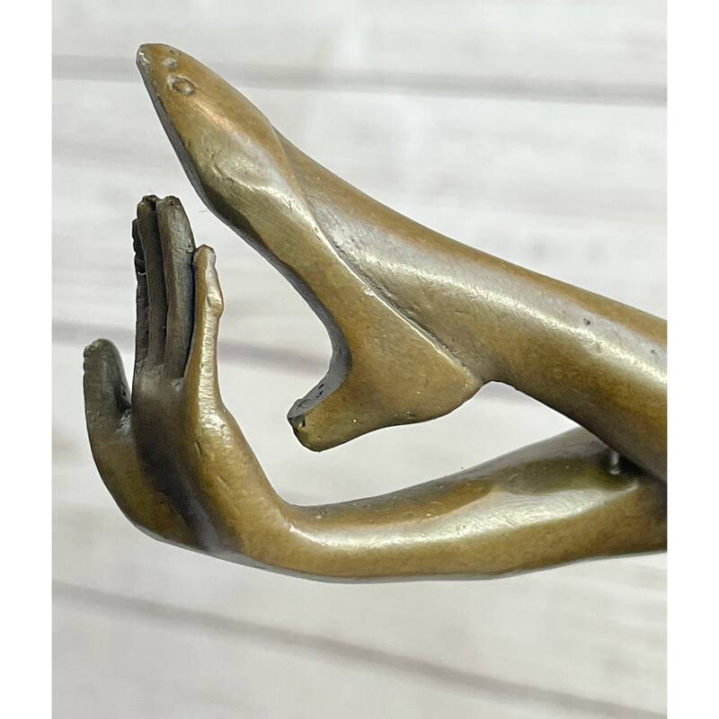 Signed Bruno Zach High Kick Dancer Bronze Statue Sculpture Art Nouveau Figurine
