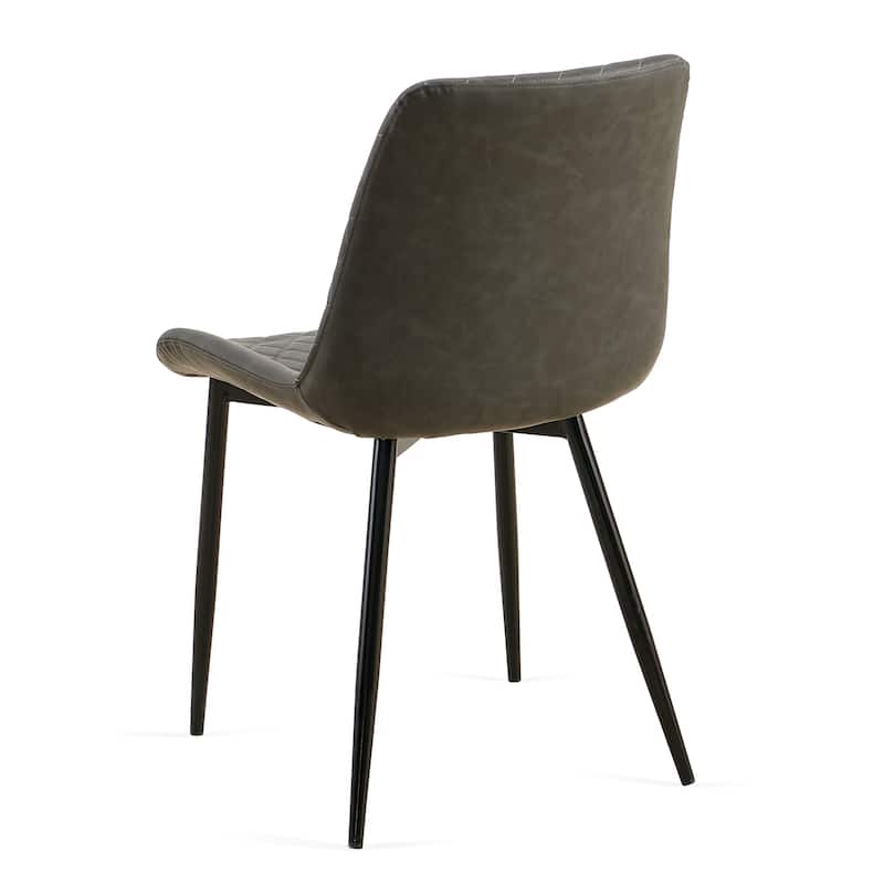 Set of 4 Leathaire Dining Chairs ,Mid-Century Modern Chairs Kitchen Living Room Armless Side Chair