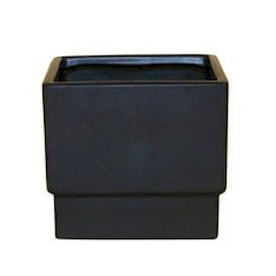 Matte Black Square Planter