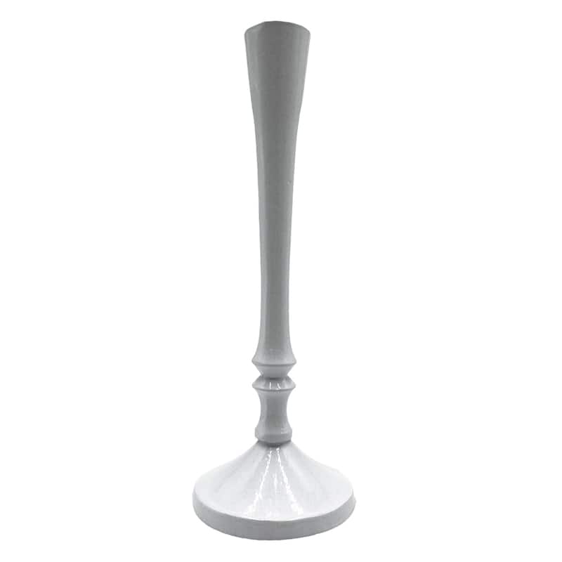 10 Inch Decorative Handmade Aluminum Stylish Candle holder Set of 2 - 3.5 x 3.5 x 9.5 in