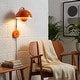 preview thumbnail 5 of 6, Modern Mid-Century Art Flower Bud Wall Sconces Sleek Plug in Wall Light Fixtures